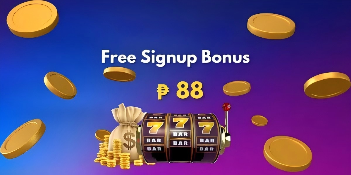 Promotion banner art with golden coins announcing the welcome package